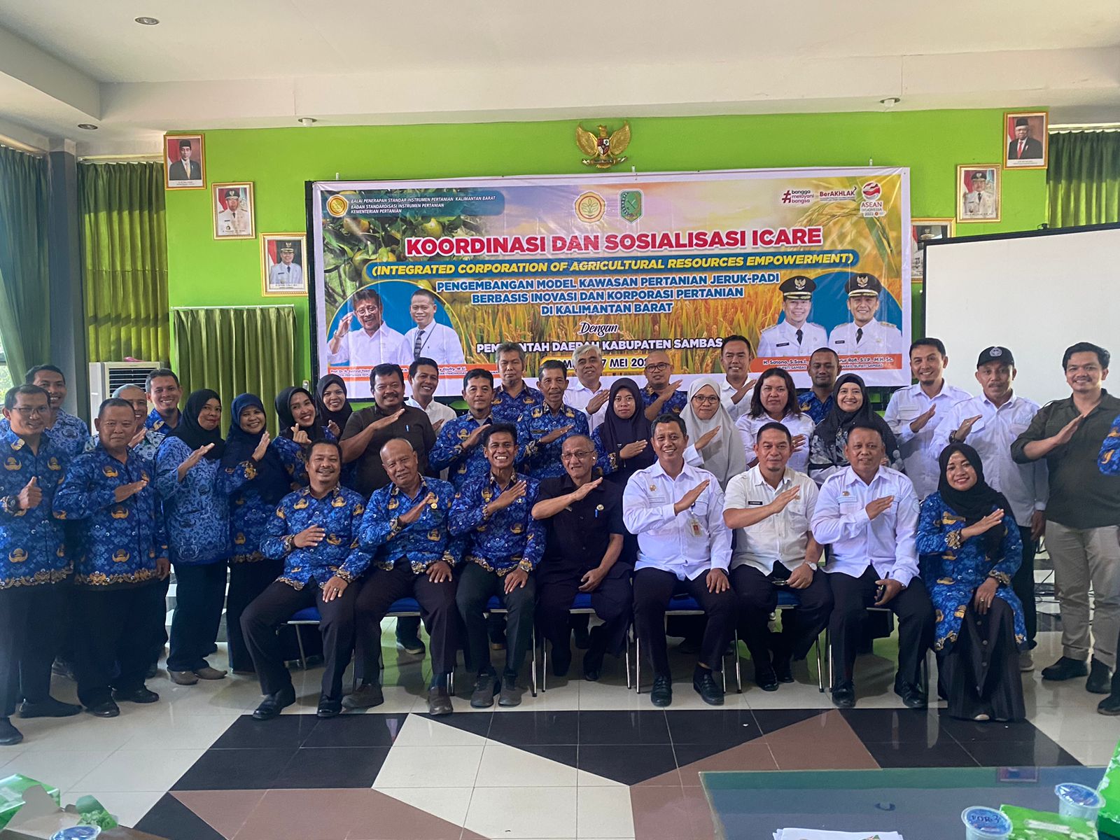 Koordinasi dan sosialisasi Kesejahteraan Petani Melalui Program ICARE 